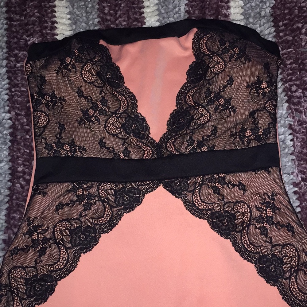 Mini strapless dress